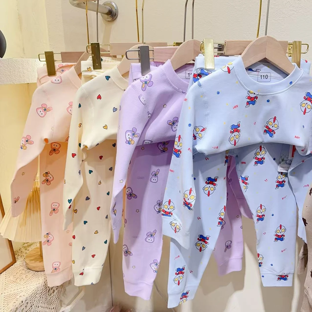 110-140冬款舒绒棉新疆棉家居服套装