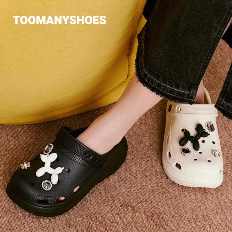 【明星同款】Toomanyshoes洞洞鞋轻气球厚底休闲沙滩鞋包头凉鞋