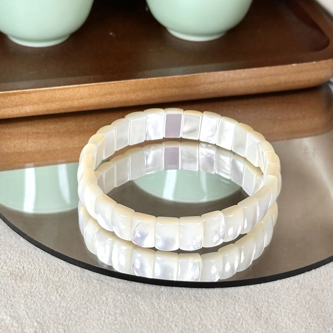 【锆月】DM0487白贝壳手链手牌多样性发一