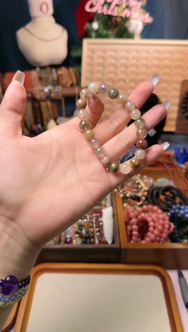 【闪购商品】发晶手链未镶嵌w04，彩发晶 多样性发一