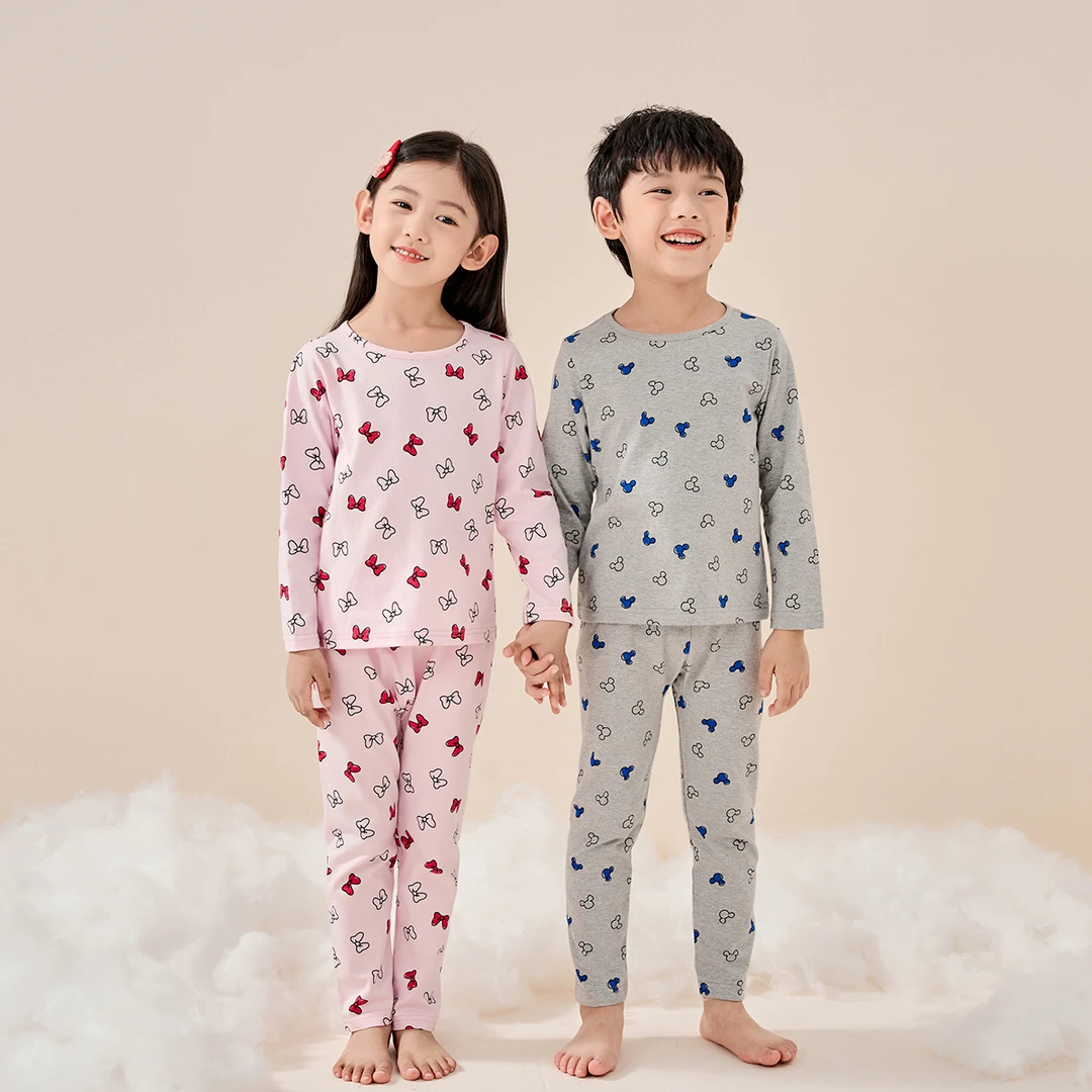 【YY】Disney/迪士尼春秋儿童长袖打底套装XHE3ZZ043/044/045