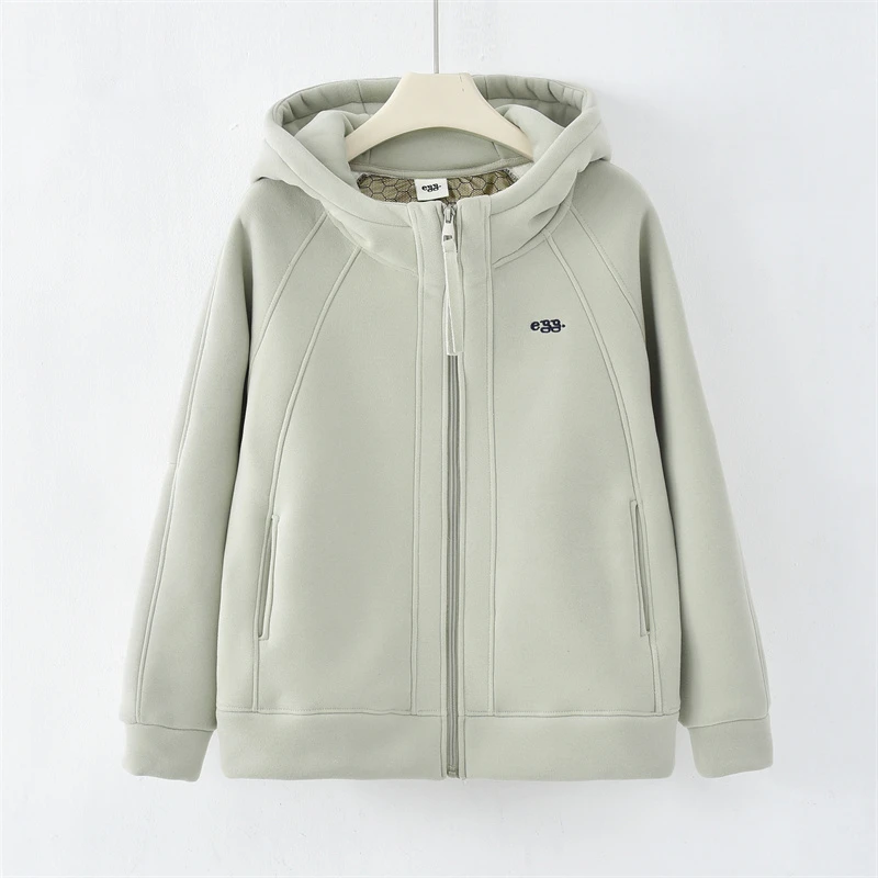 NXY-「休闲外套」2024加绒加厚女冬季新款石墨烯防风外套K-1039