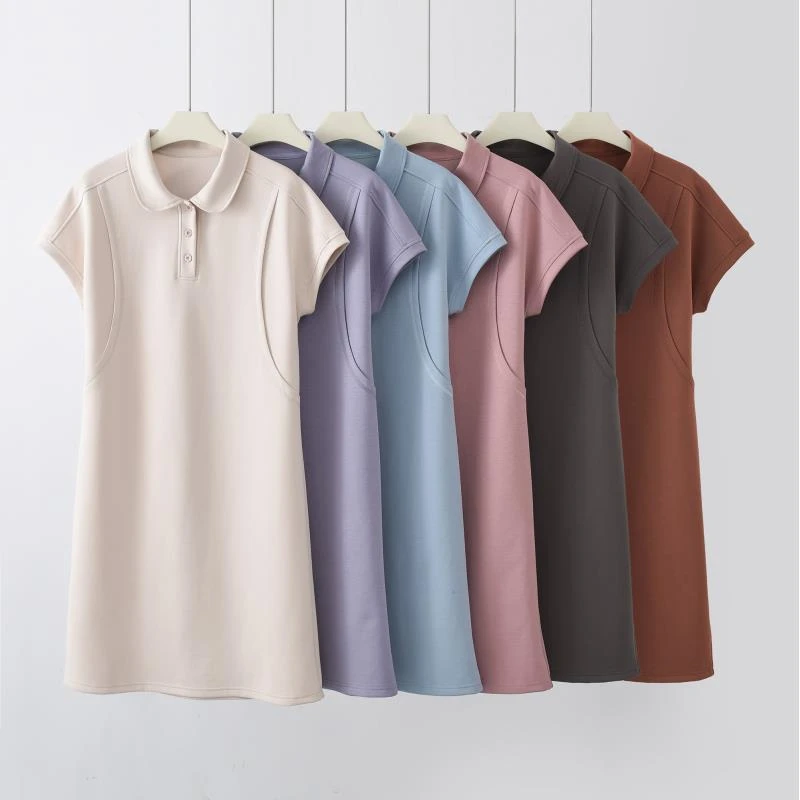 XH「谁穿都好看」2024夏新款女装潮显瘦气质娃娃领连衣裙EF-243285