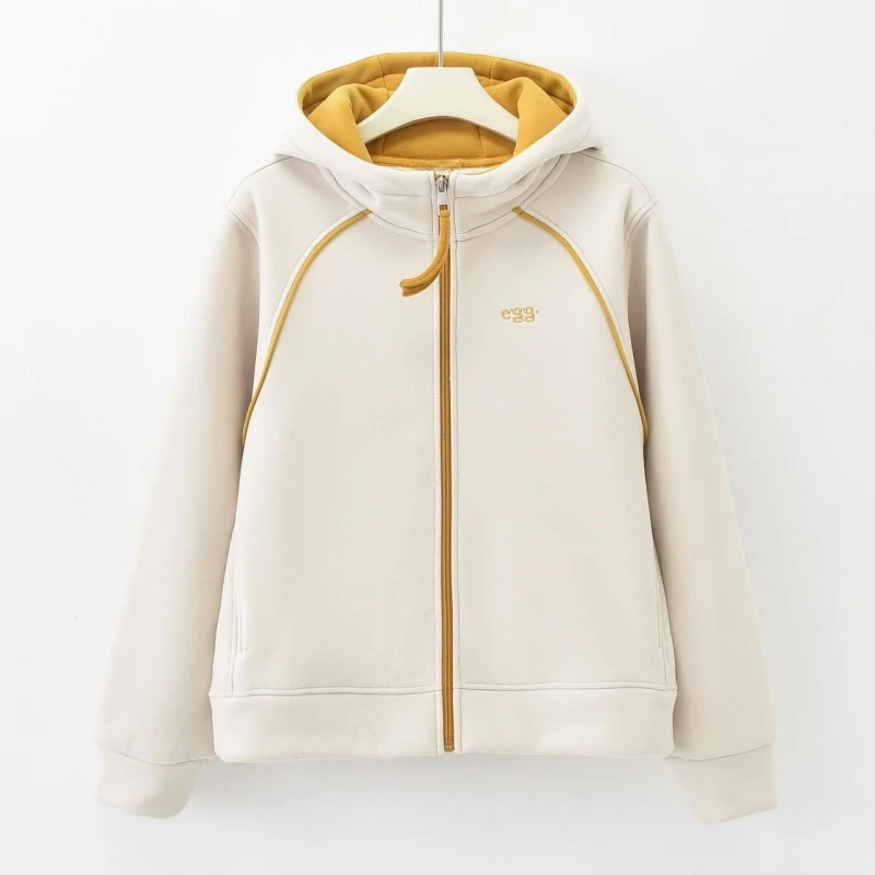 XIAOYOU-「松弛感时区」2024加绒加厚冬季新款女百搭休闲外套HT-278