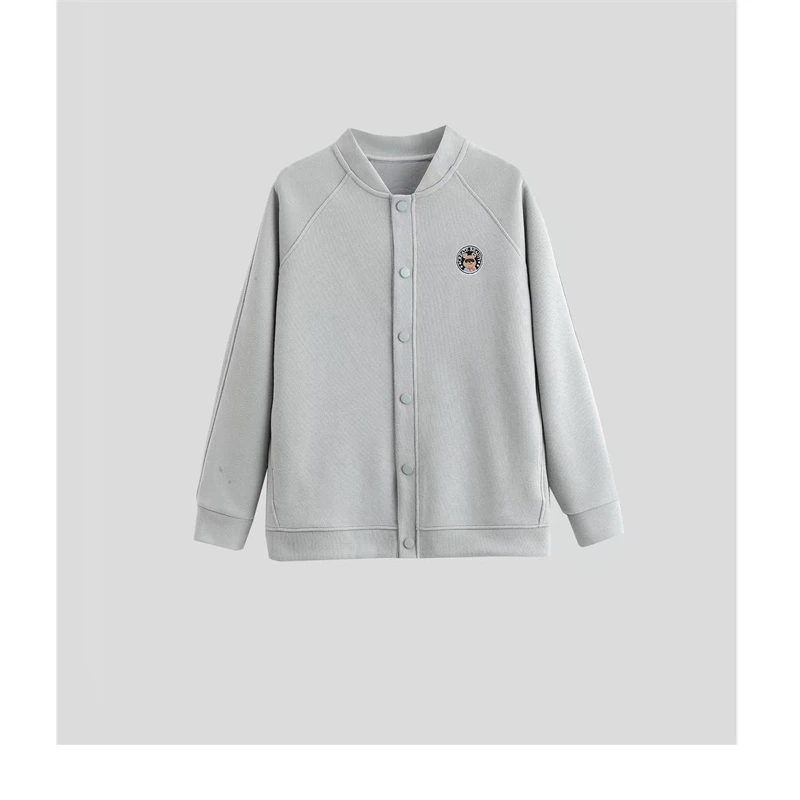 「纯色百搭」2025春季新款韩版简约显瘦刺绣棒球服O-23275