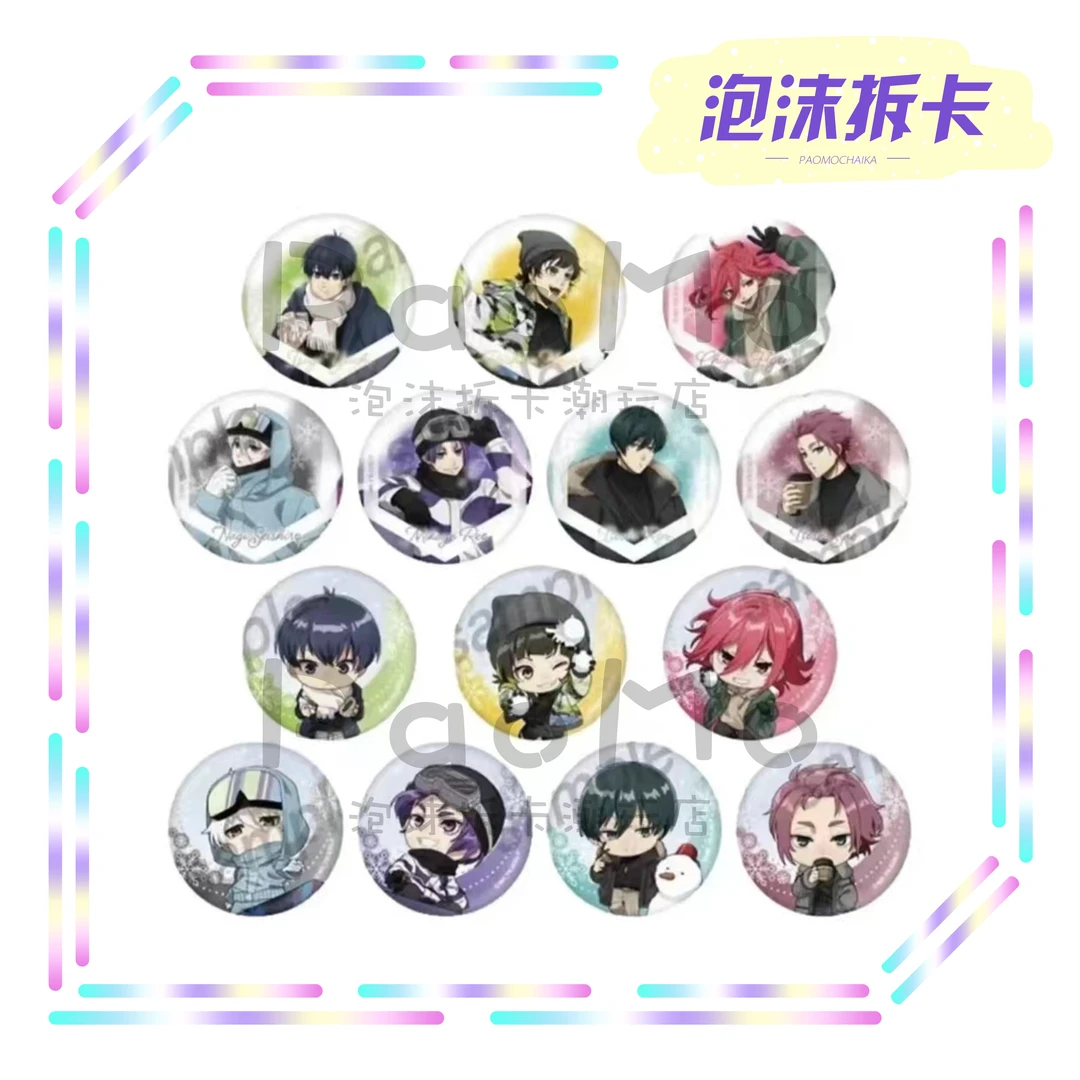 蓝色监狱蓝锁 招财猫卡拉OK联动 滑雪柄吧唧徽章 潮玩玩具盲盒