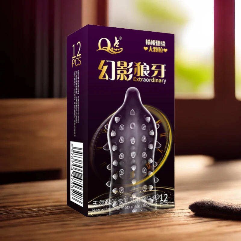 Q点持久润滑幻影颗粒避孕套男用安全套成人用品 天然橡胶胶乳男用