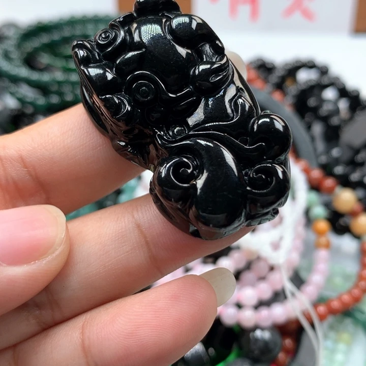 翡翠颈饰未镶嵌保真天然A货翡翠