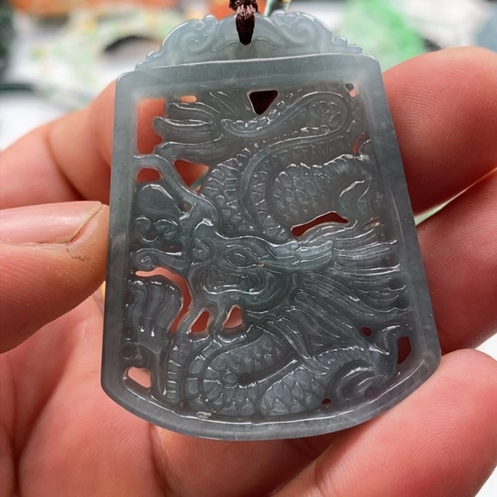 翡翠颈饰未镶嵌保真天然a货翡翠