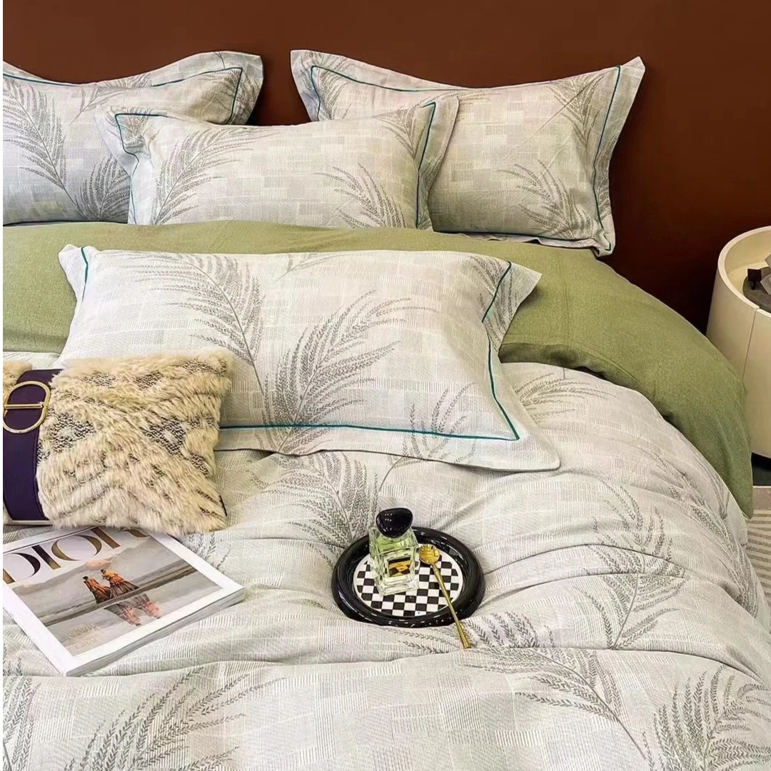 【小林寝饰】欣雅磨毛四件套-叶语婆娑