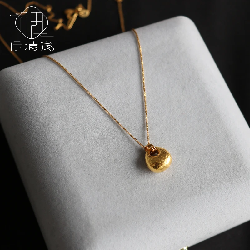 【金坨坨】伊清浅999足金项链吊坠小红书同款超火胖福吊坠