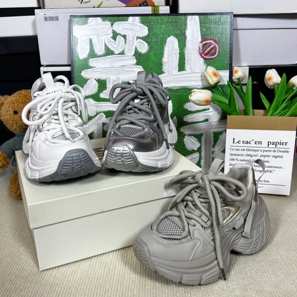 无品牌特价！2024爆款增高显腿长百搭时尚老爹鞋女鞋运动