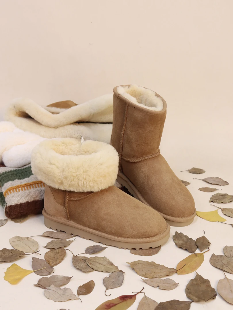 羊皮毛一体雪地靴【尝新价】【新鞋】桑坡雪地靴你的保暖搭子