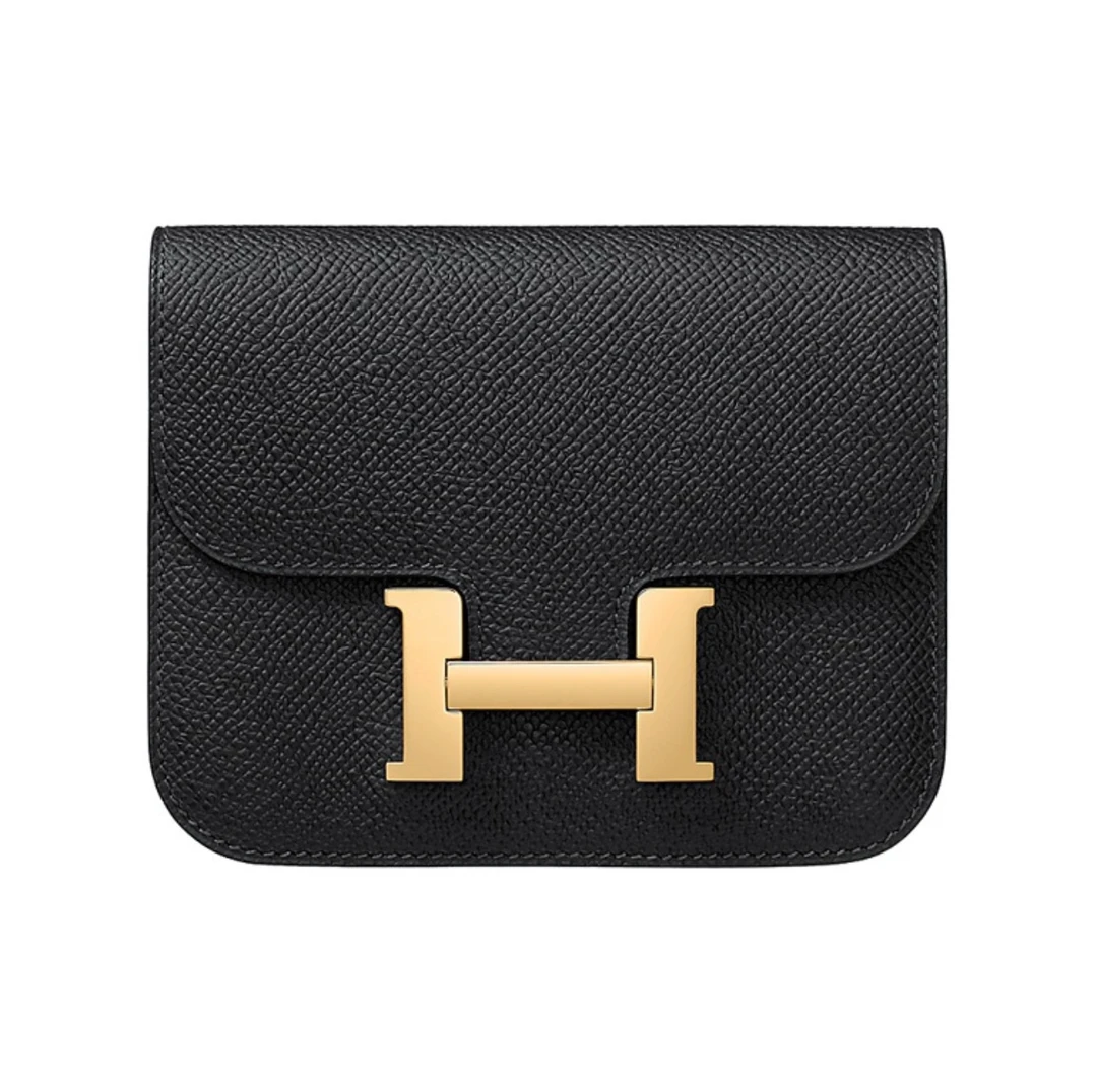 95新 Hermes/爱马仕 slim康康迷你黑金Z刻斜挎包