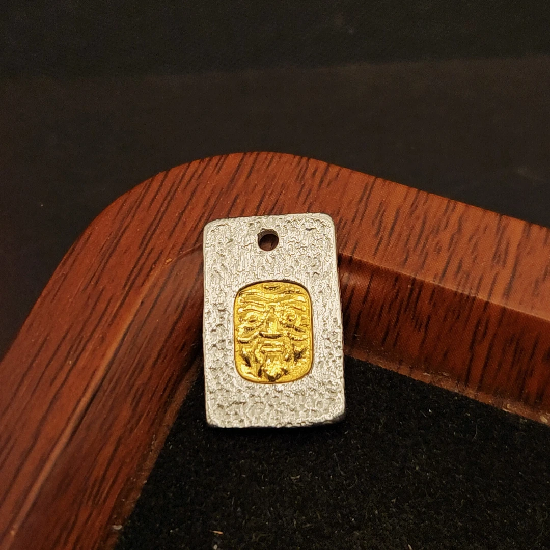 足银银制品 足银扎基拉姆挂件手串黄财神吊坠通用民族风古法坠链