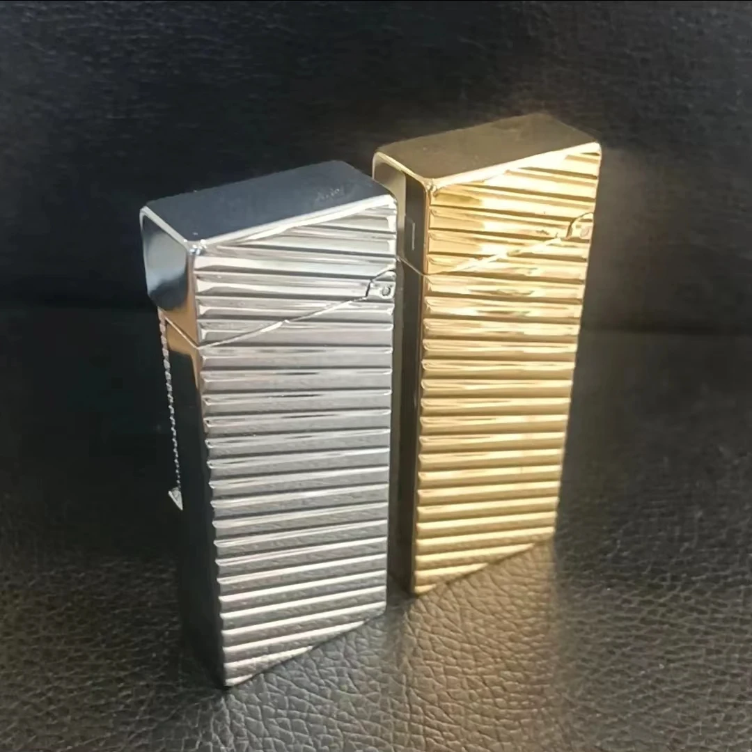 佐罗ZORRO煤油打火机男士窄款侧滑斜纹金小巧便携送男友礼物