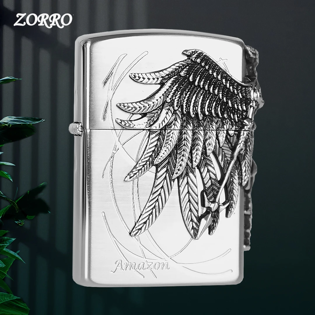 佐罗防风煤油打火机男士亚马逊女神圣城家园创意送男友礼物