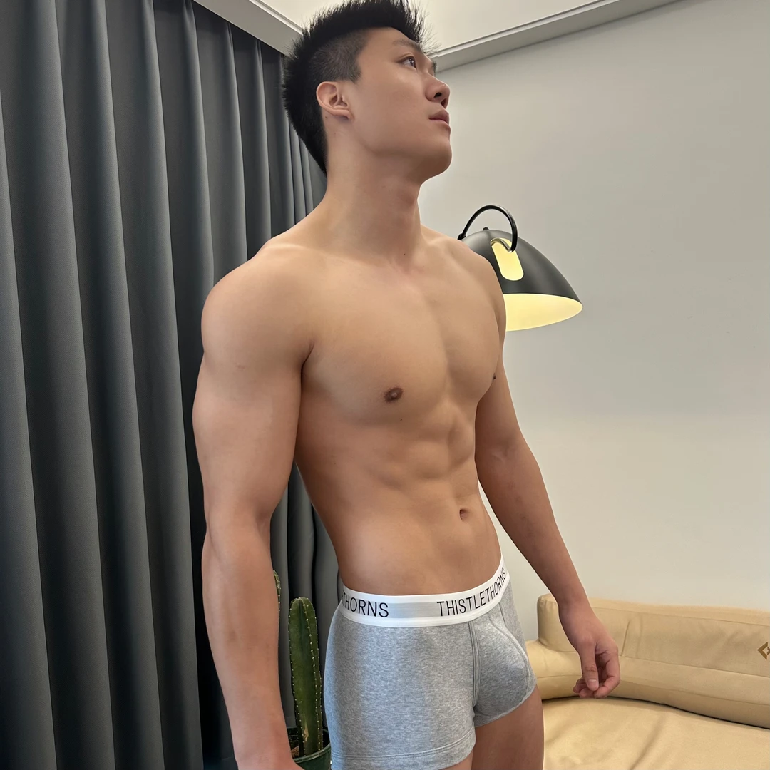 TATS（荆棘制造）城市运动健身平角内裤纯棉高弹加大囊袋长标新款