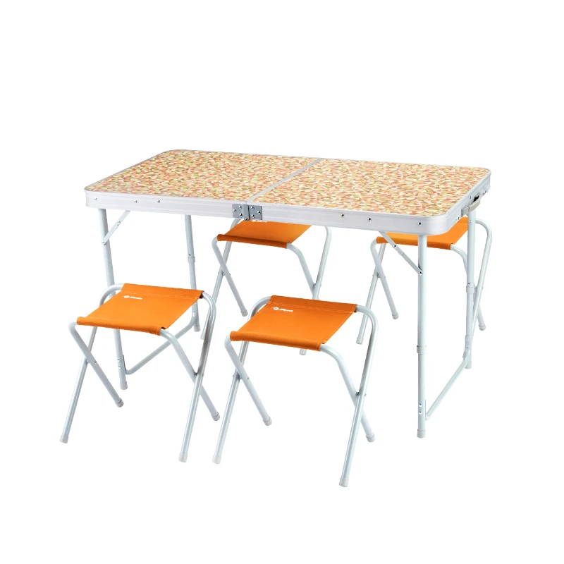 我飞户外折叠桌椅野餐桌子车载便携式餐桌椅子套装露营夜市