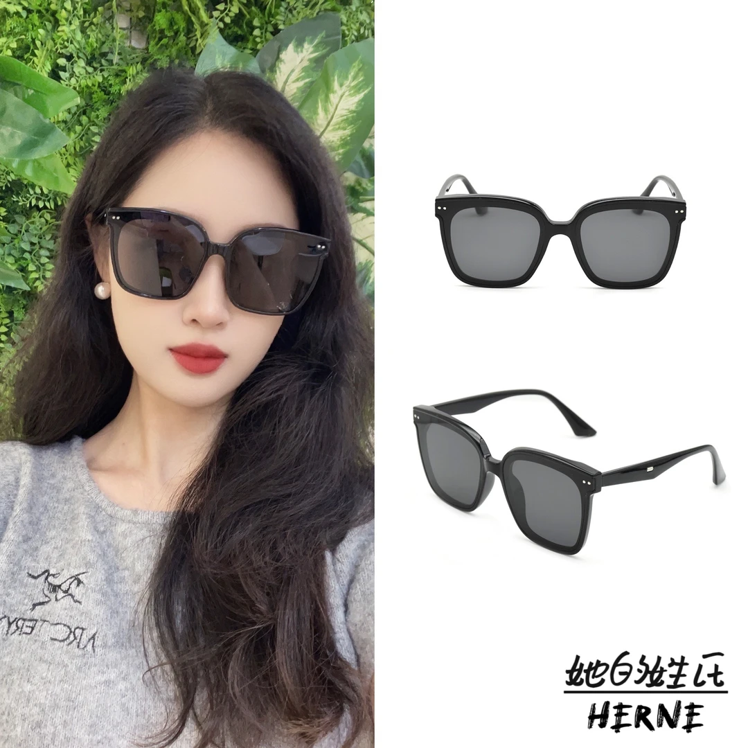 新款大框遮阳百搭太阳镜女高级网红时尚脸大防晒偏光酷男8818