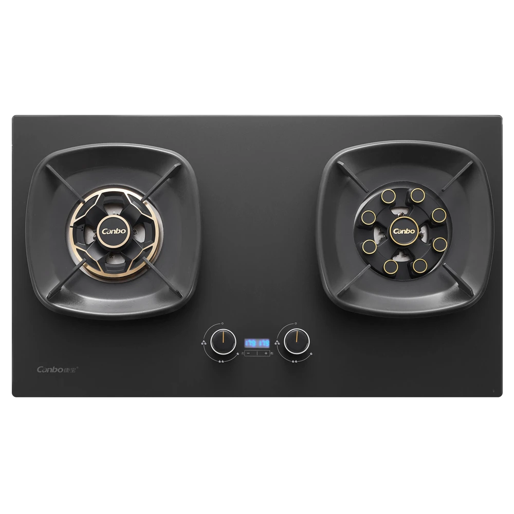 康宝天然气猛火灶台式燃气灶具新款炉灶上市B323磨砂面板简洁双灶