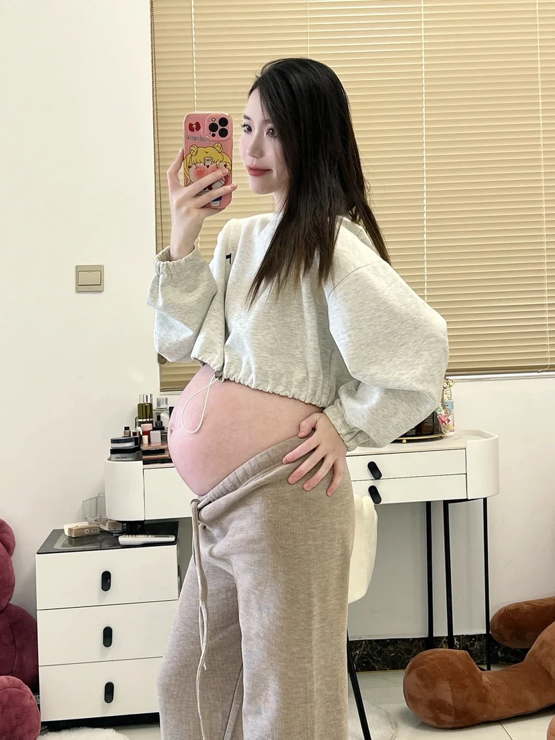 无托腹布孕妇裤子小个子145-155孕妇装冬季加绒加厚怀孕裤子外穿