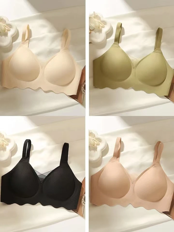 无痕内衣女夏天薄款聚拢舒适软支撑透气收副乳 293