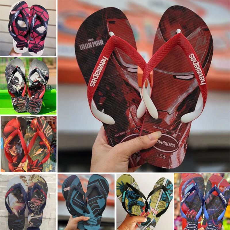 Havaianas/哈唯纳哈瓦那夹脚人字拖巴西漫威超人夏季凉沙滩拖鞋男