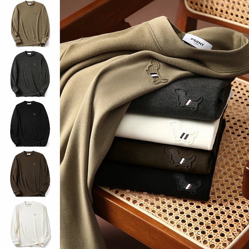 意式高端依翡丝膨体绒一触即暖秋冬半高领保暖百搭透气长袖打底衫