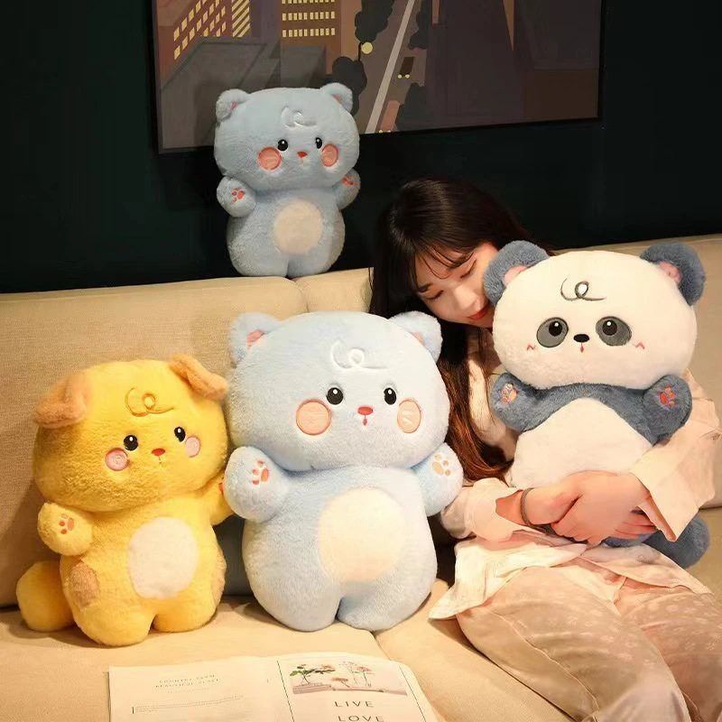 卡通奶萌小公仔新款可爱小熊毛绒玩具公仔创意抱枕儿童安抚布娃娃
