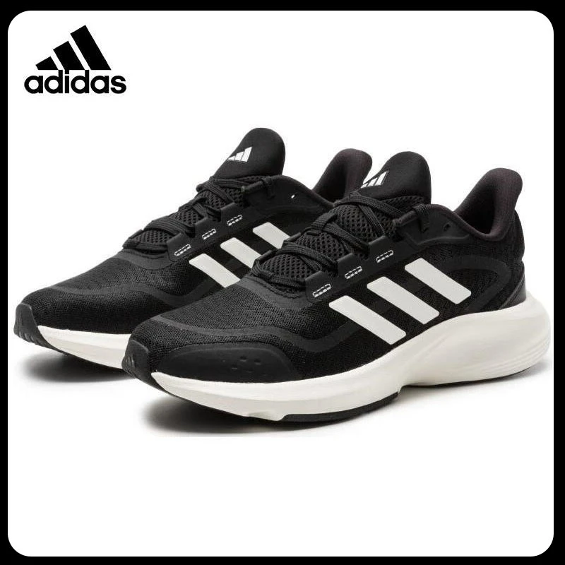 【夏秋薄款】adidas阿迪达斯男鞋跑鞋2024秋季网面轻便运动鞋男黑白