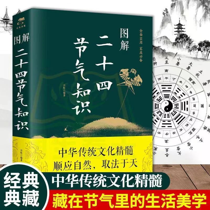 图解二十四节气知识书籍书中详细介绍了二十四节气的起源