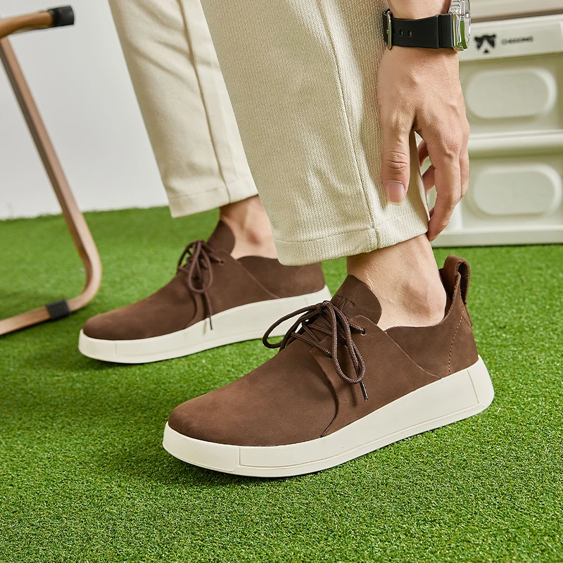 男士夏季时尚皮鞋透气复古单鞋休闲百搭舒适男鞋低帮潮鞋6918-3