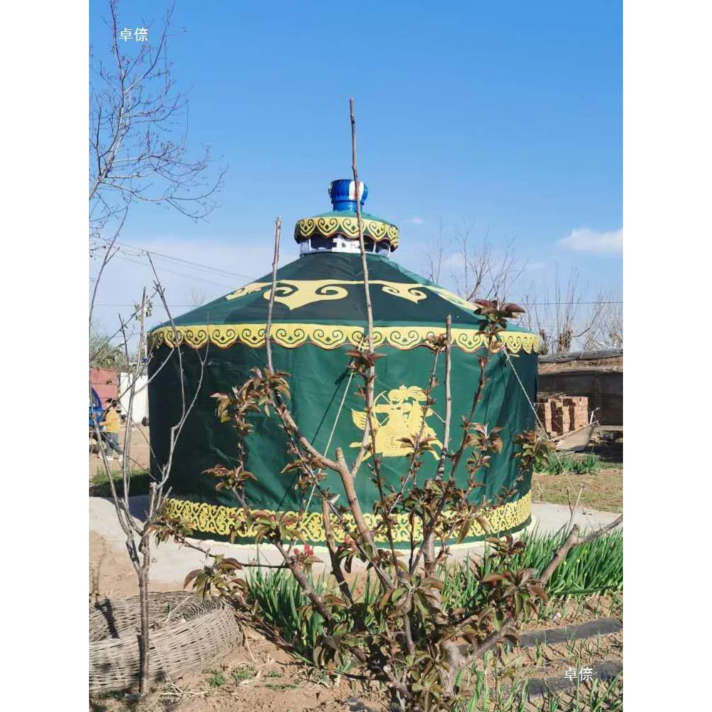 浩庭蒙古包帐篷活动农用蒙古包农家保暖烧烤酒店加厚饭店移动