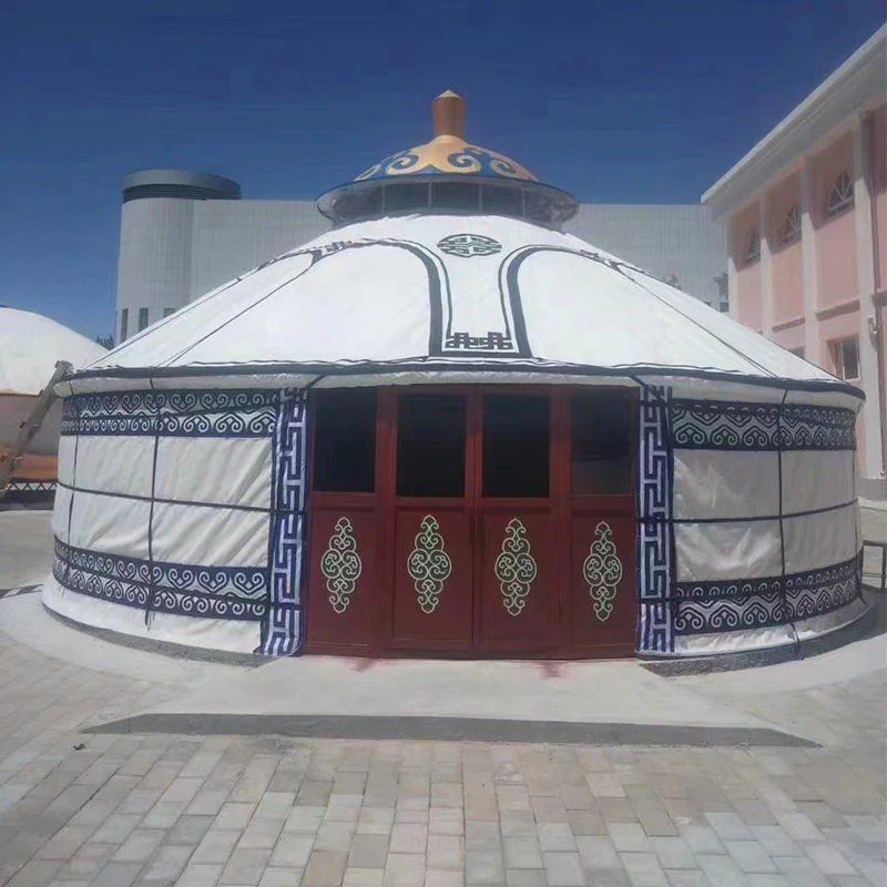 浩庭蒙古包帐篷农家乐餐饮野营大型饭店四季室外景区家用住宿保暖