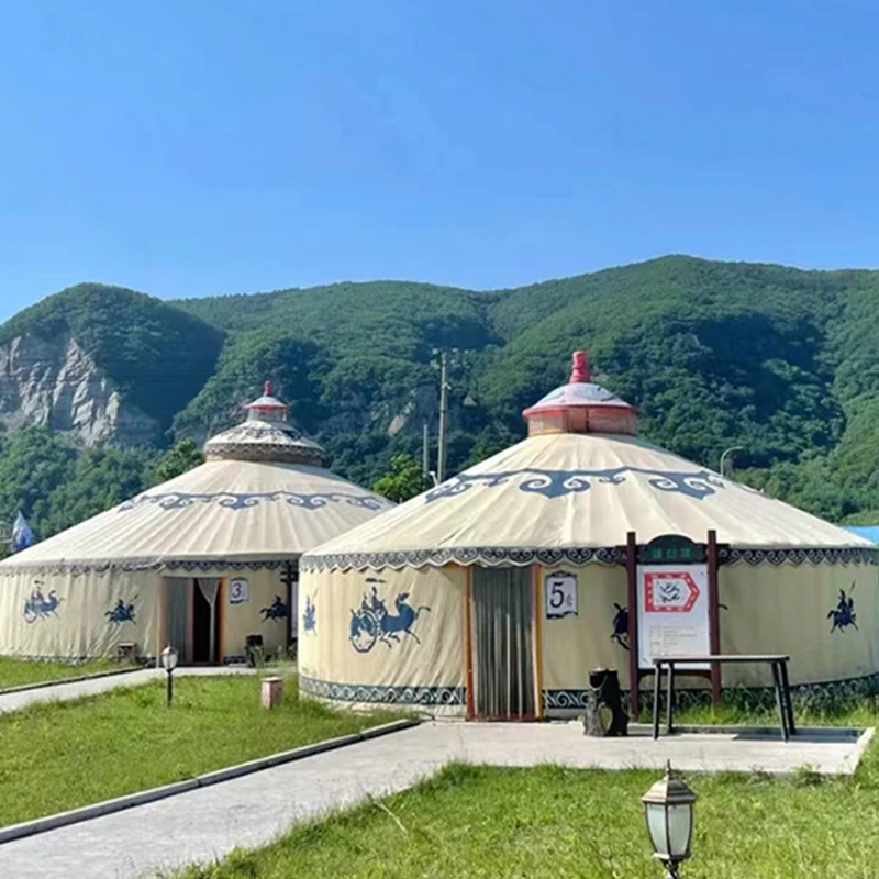 浩庭农家乐餐饮保暖蒙古包帐篷农家乐餐饮防雨加厚烧烤饭店大型