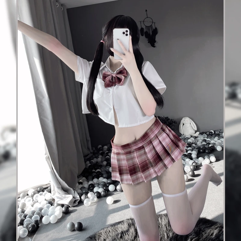 【树莓红茶】超短裙百褶裙没内衬性感jk齐水兵小短裙妩媚很辣很短