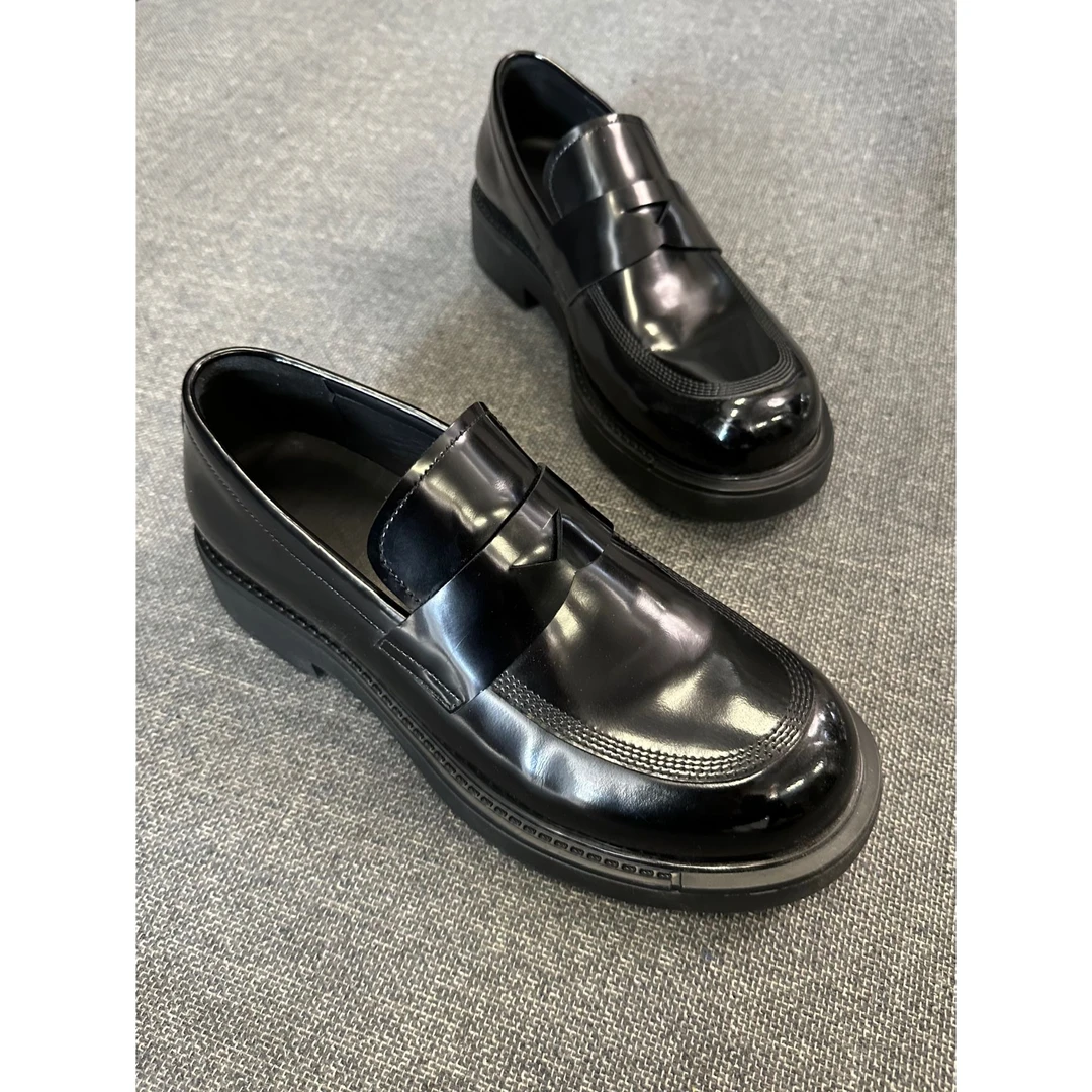 头层牛皮商务皮鞋 | 秋季新款男士时尚潮流亮面休闲皮鞋261-A15