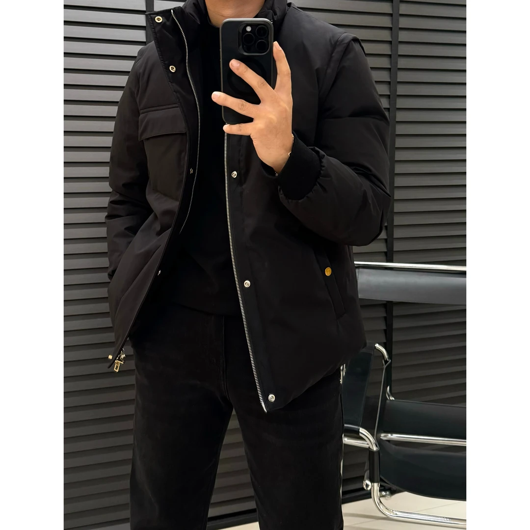 高奢DXL版*白鹅绒羽绒服*冬季防水锁温二合一可拆卸羽绒服2111