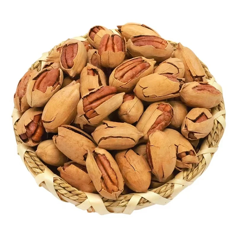 新货大颗粒碧根果奶油味零食坚果500g/袋