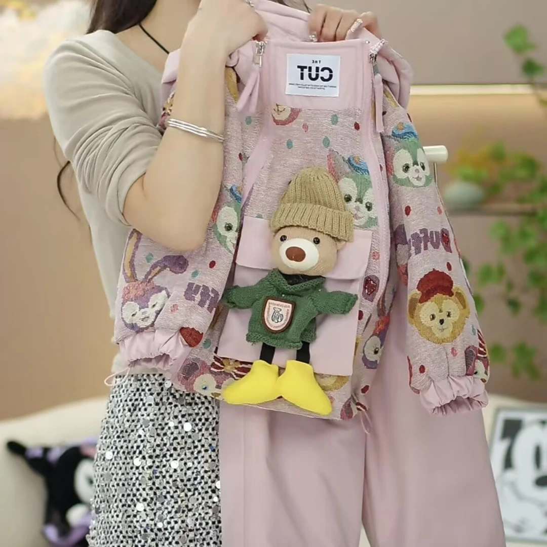 男女童冬装套装2024新款洋气女宝网红时髦中小童帅气加绒两件套潮