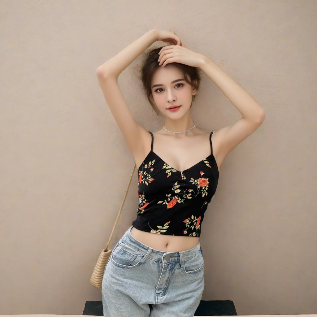 多巴胺美背吊带女背心内搭性感吊带背心带胸垫夏季外穿打底上衣