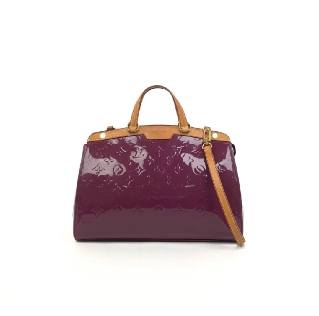 95新 LouisVuitton/路易威登 Lv漆皮医生手提斜挎包