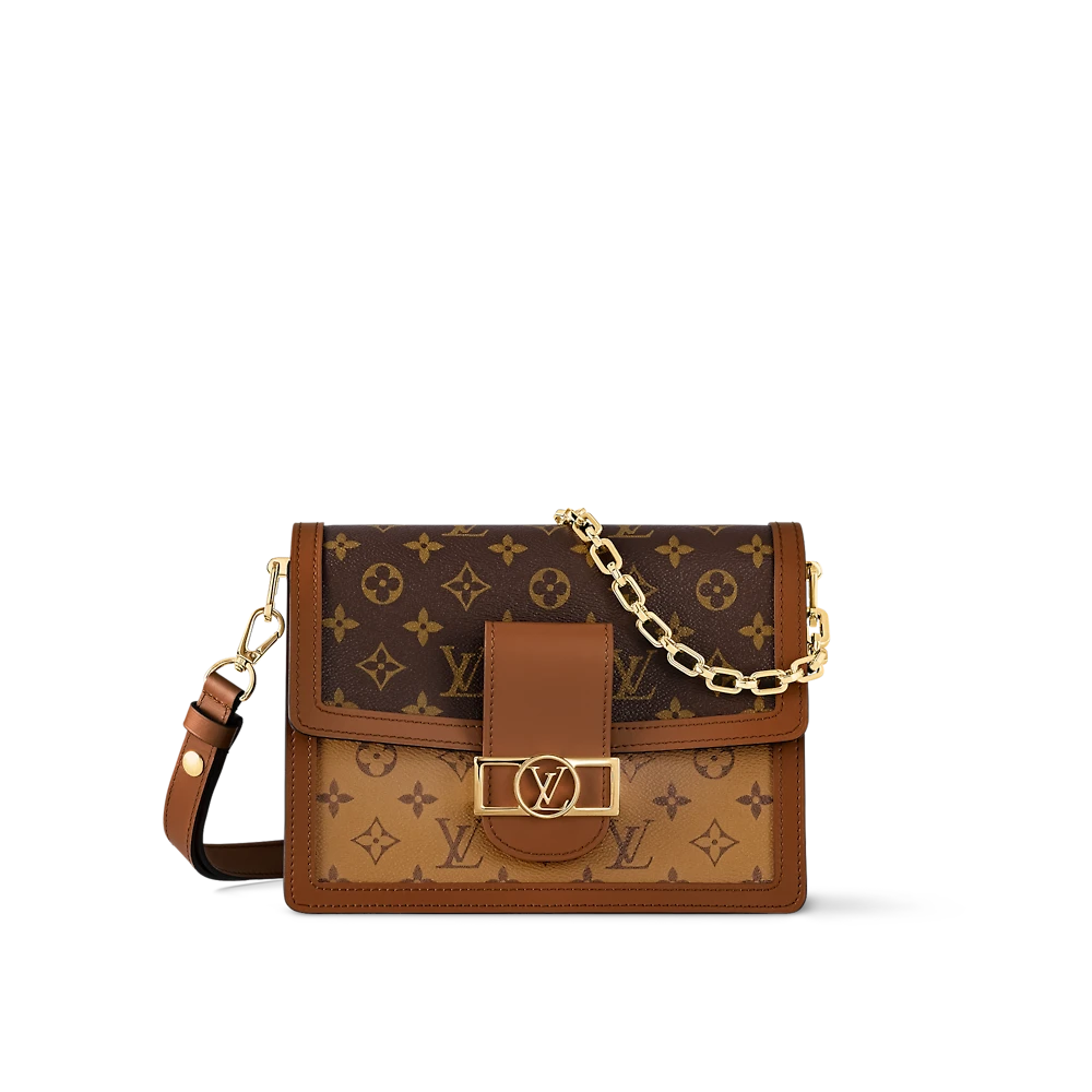 99新 LouisVuitton/路易威登 Lv芯片款达芙妮中号单肩斜挎包