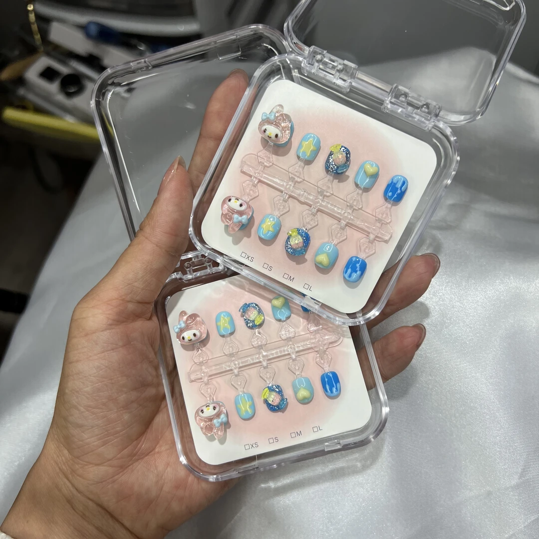 【蓝色糖果冰透美乐蒂】——儿童手工穿戴式ins短甲一桐穿戴甲