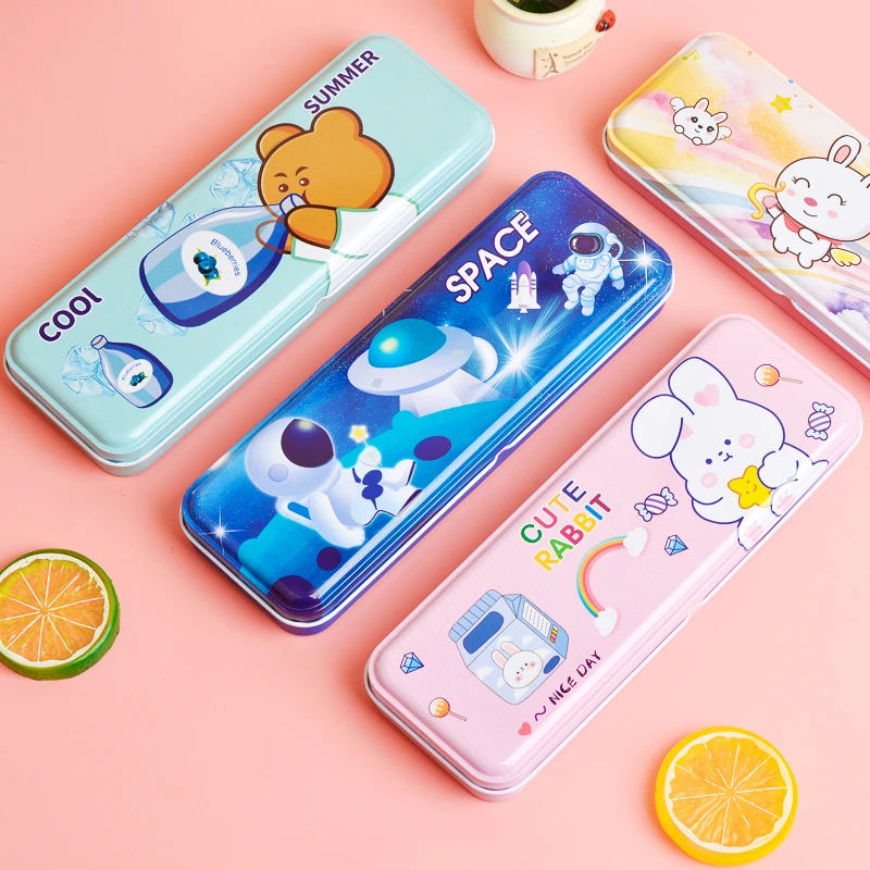 小学生大容量铅笔盒卡通文具盒男孩女孩创意实用文具校学奖品笔袋