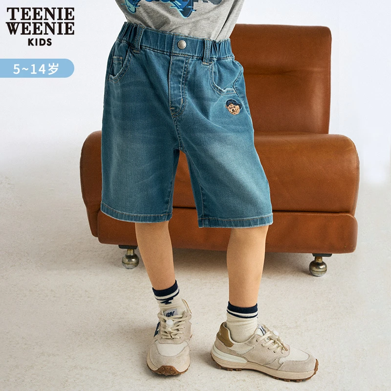 TeenieWeenieKids男23年夏季新款时尚直筒短裤牛仔裤TKTJ236401N
