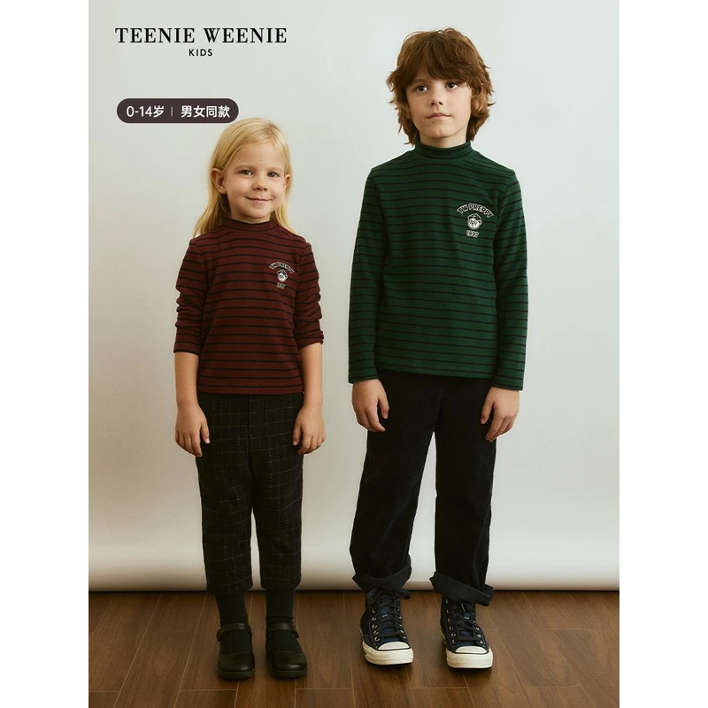 TeenieWeenieKids23秋冬新款男女童立领长袖针织衫TKLA238T71H