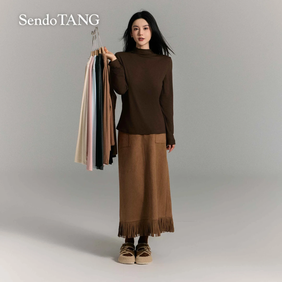 【记录美好】胖多女装秋季气质时尚设计宽松显瘦打底衫