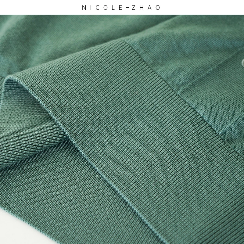 【贵姐NICOLE】新西兰.黄金羊毛气质翻领POLO衫短袖FJ0138